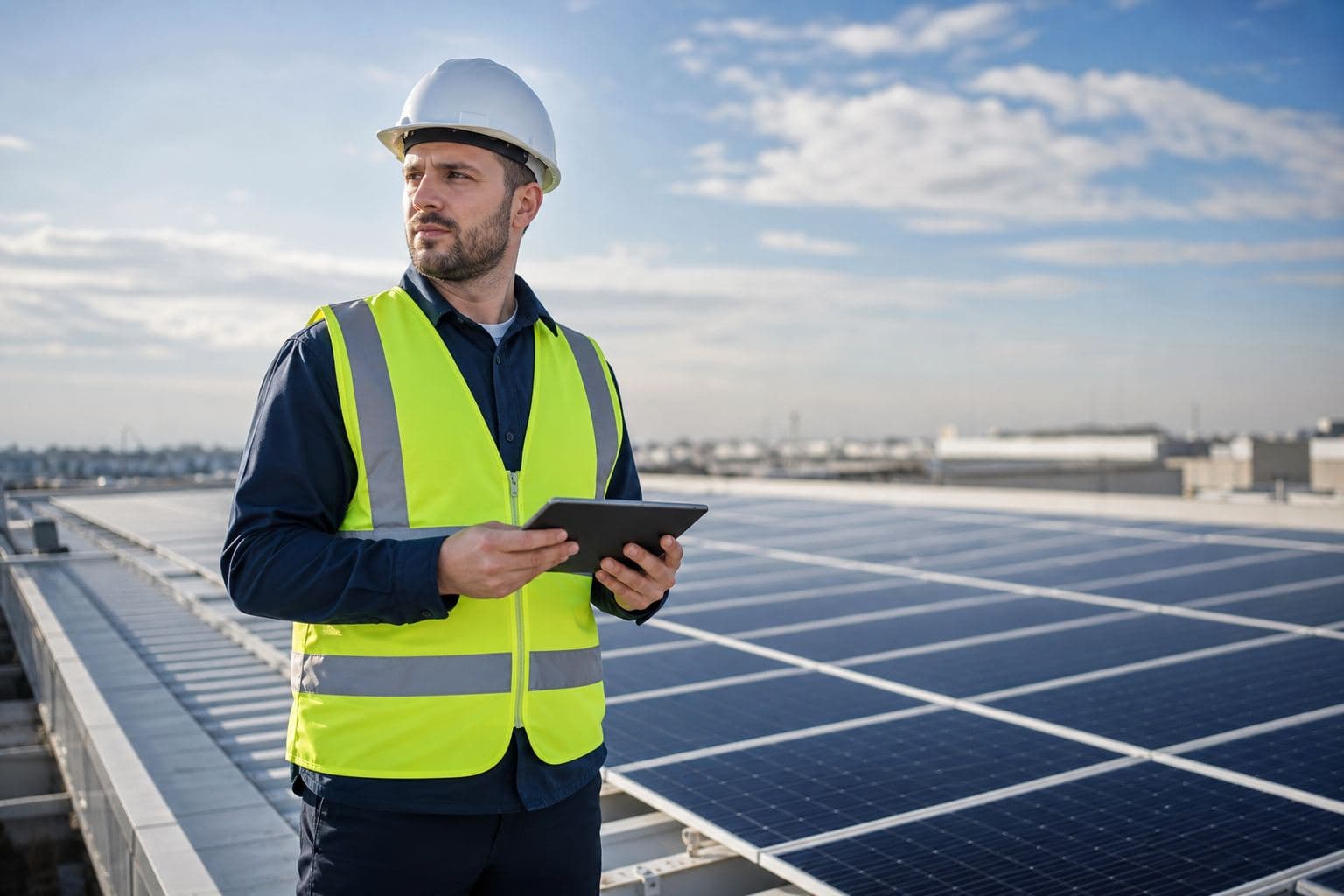 Integrador acompanhando usinas solares em campo
